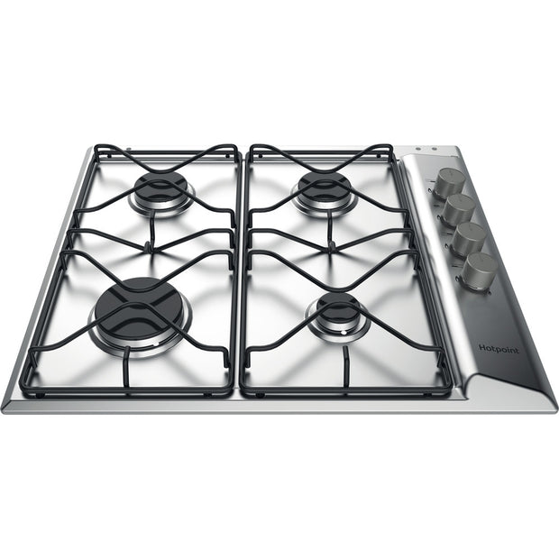 Hotpoint PAN642IX/H 58cm 4 Burner Gas Hob, Stainless Steel - image 1