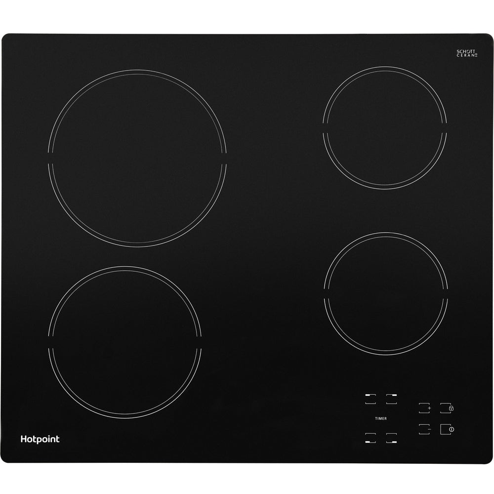 Hotpoint HR612CH 58cm Ceramic Hob, Black - image 1