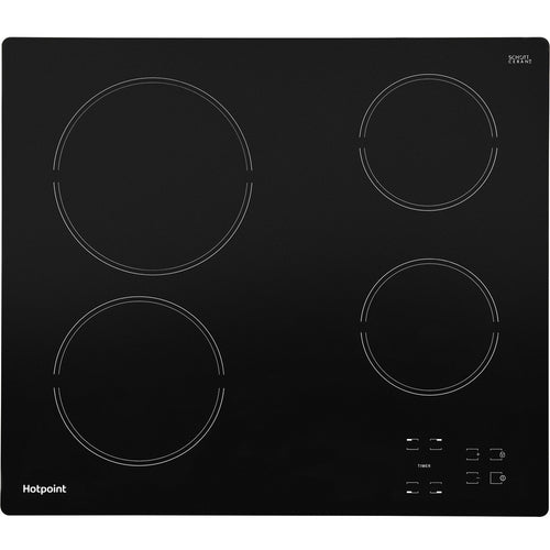 Hotpoint HR612CH 58cm Ceramic Hob, Black