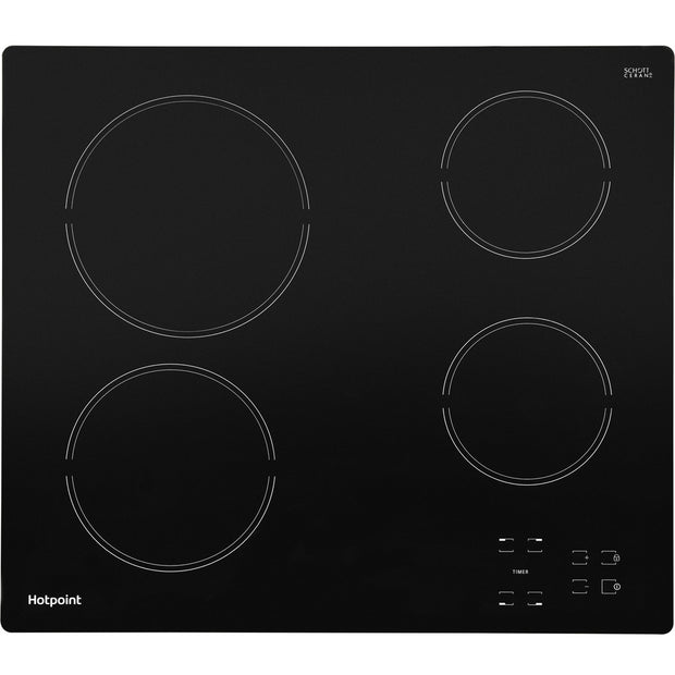 Hotpoint HR612CH 58cm Ceramic Hob, Black - image 1