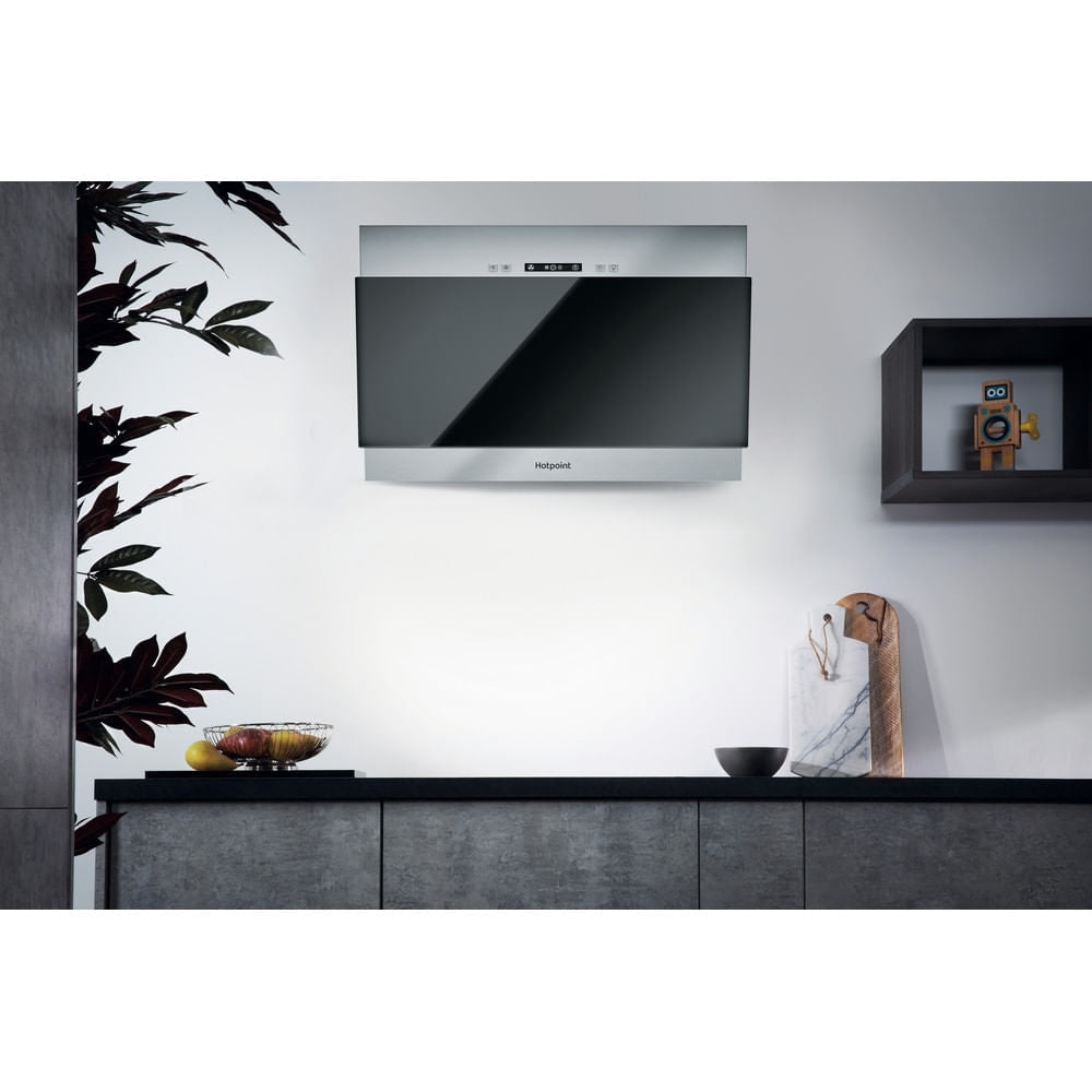 Hotpoint PHVP6.4FALK/1 60cm Chimney Cooker Hood, Stainless Steel, D Rated - image 2