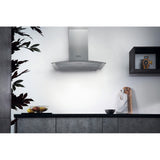 Hotpoint PHGC6.4FLMX 60cm Chimney Cooker Hood, Stainless Steel, D Rated - image 2