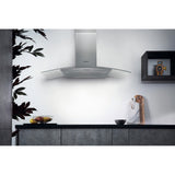 Hotpoint PHGC9.4FLMX 90cm Chimney Cooker Hood, Stainless Steel, D Rated - image 2