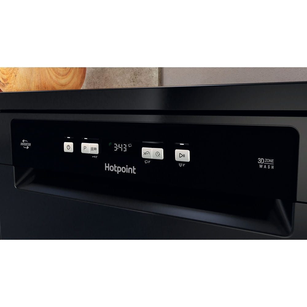 Hotpoint HFC3C26WCBUK Dishwasher, 14 Place Settings, Black, E Rated - image 12
