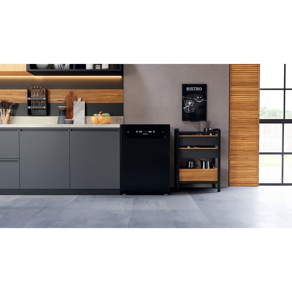 Hotpoint HFC3C26WCBUK Dishwasher, 14 Place Settings, Black, E Rated - image 15