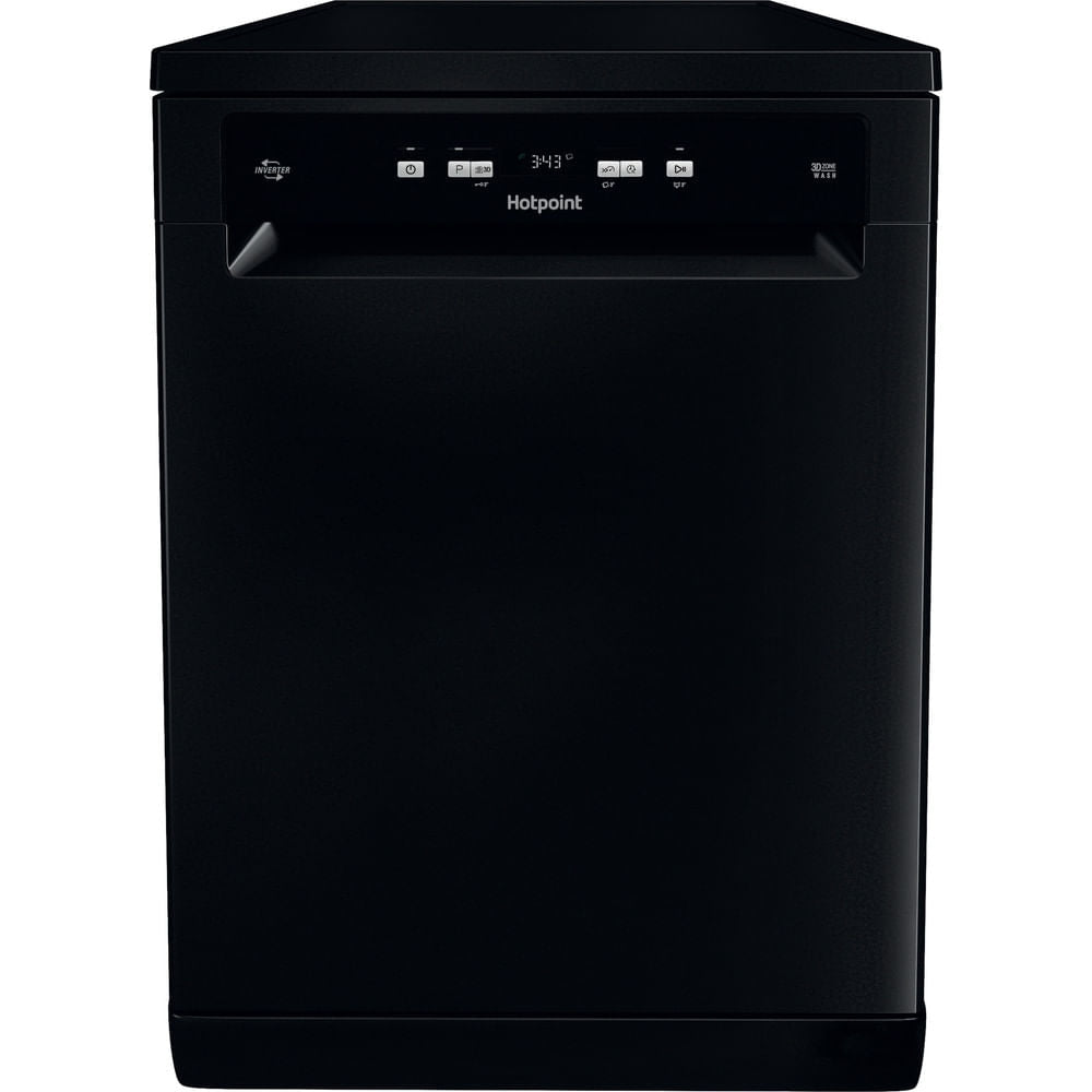 Hotpoint HFC3C26WCBUK Dishwasher, 14 Place Settings, Black, E Rated - image 1