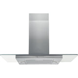Hotpoint UIF9.3FLBX 90cm Chimney Cooker Hood, Stainless Steel, B Rated - image 1