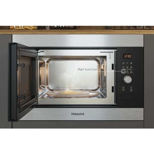 Hotpoint MF25GIXH Built-In Microwave with Grill, Black - image 3