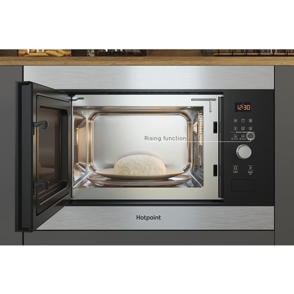 Hotpoint MF25GIXH Built-In Microwave with Grill, Black - image 4
