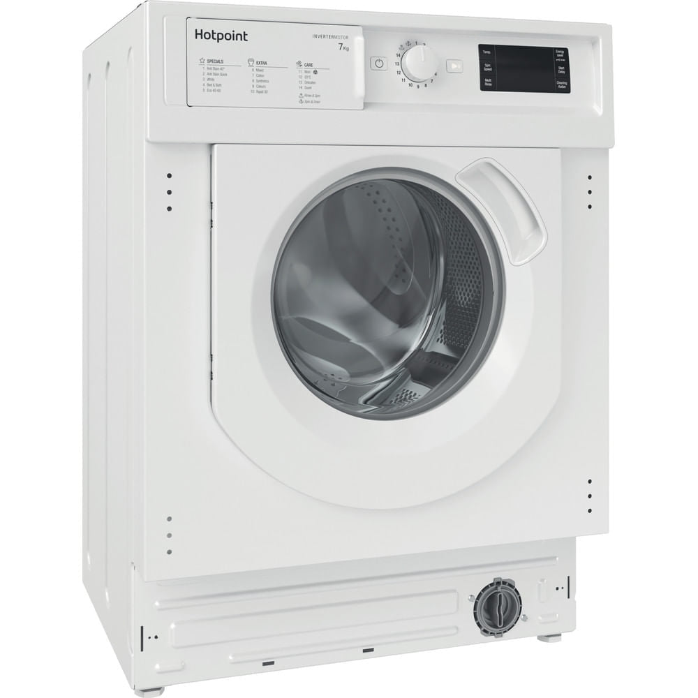 Hotpoint BIWMHG71483UKN Integrated Washing Machine, 7kg, 1400 Spin, White, D Rated - image 2