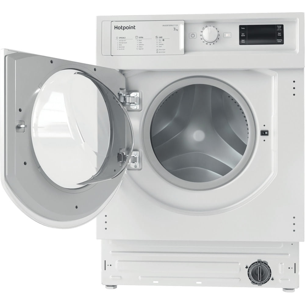 Hotpoint BIWMHG71483UKN Integrated Washing Machine, 7kg, 1400 Spin, White, D Rated - image 3