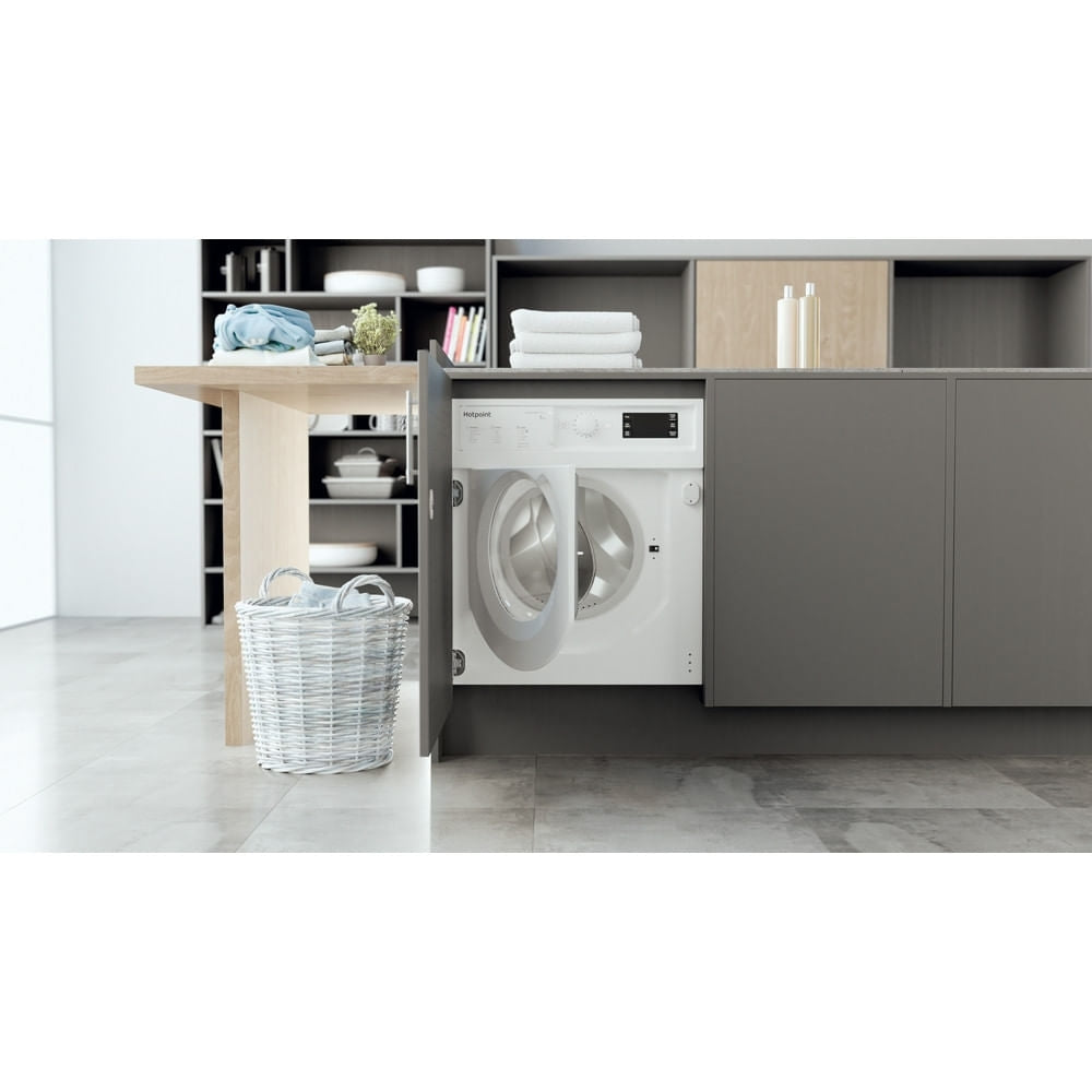 Hotpoint BIWMHG71483UKN Integrated Washing Machine, 7kg, 1400 Spin, White, D Rated - image 7