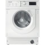 Hotpoint BIWMHG71483UKN Integrated Washing Machine, 7kg, 1400 Spin, White, D Rated - image 1