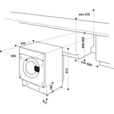 Hotpoint BIWDHG75148UKN Integrated Washer Dryer, 7kg/5kg, 1400 Spin, White, E Rated - image 20
