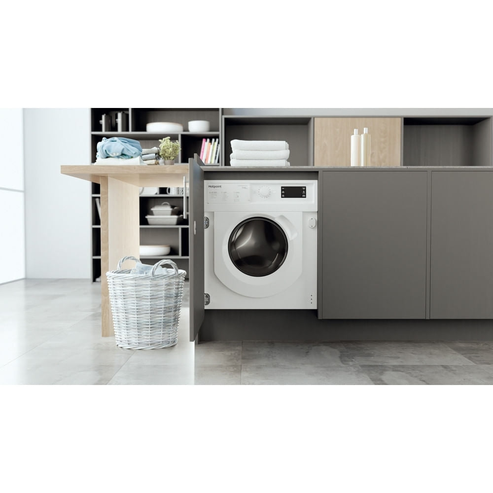 Hotpoint BIWDHG75148UKN Integrated Washer Dryer, 7kg/5kg, 1400 Spin, White, E Rated - image 5