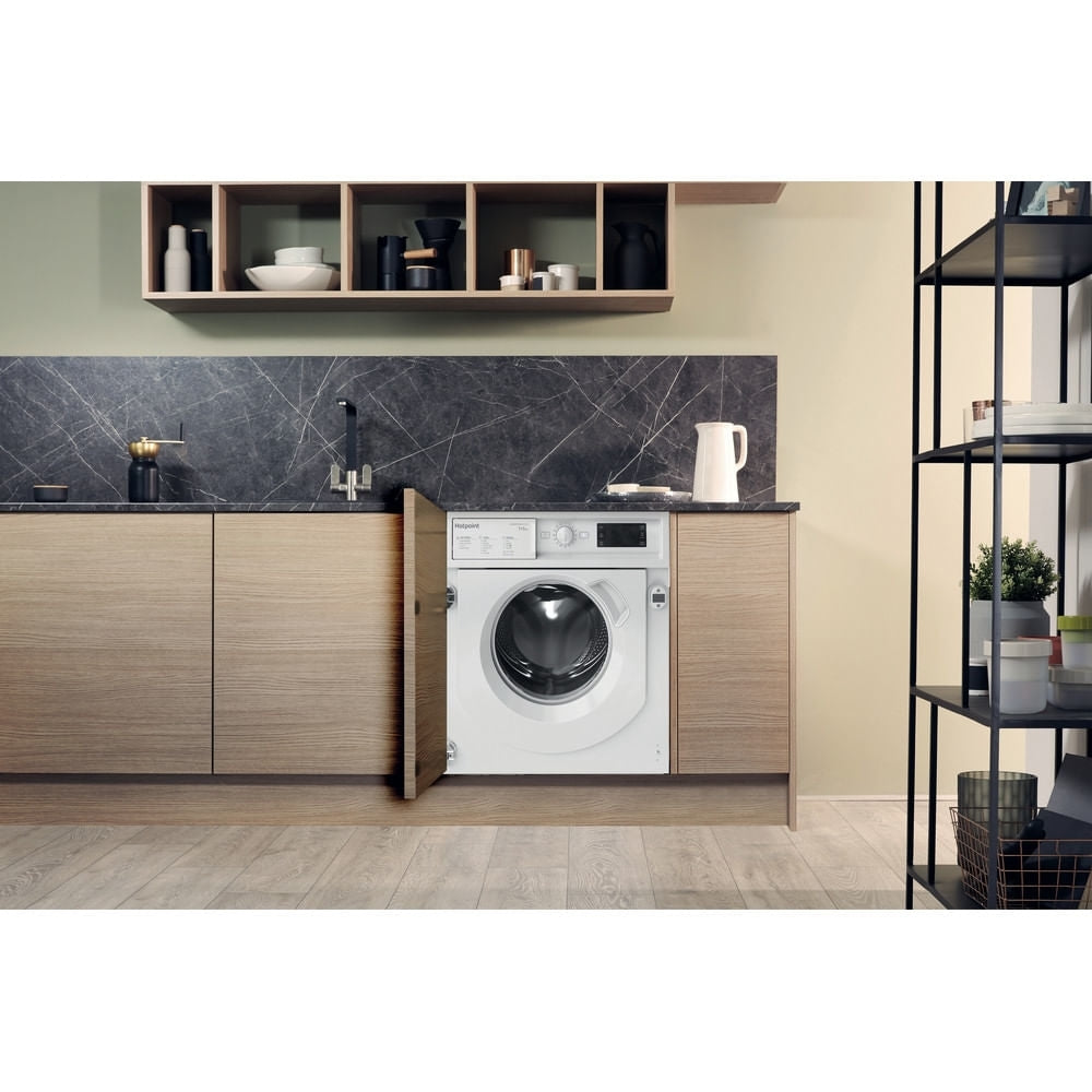 Hotpoint BIWDHG75148UKN Integrated Washer Dryer, 7kg/5kg, 1400 Spin, White, E Rated - image 6