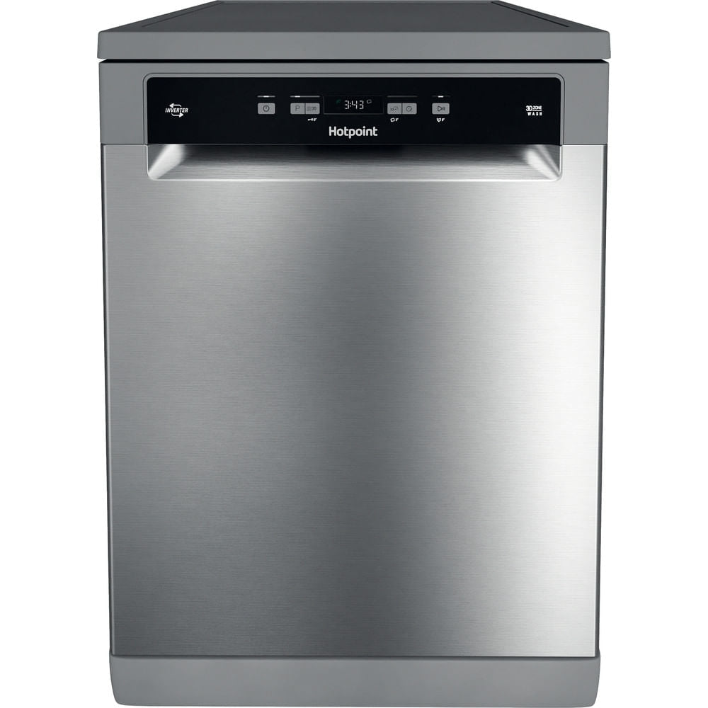 Hotpoint HFC3C26WCXUK Dishwasher, 14 Place Settings, Stainless Steel, E Rated - image 1