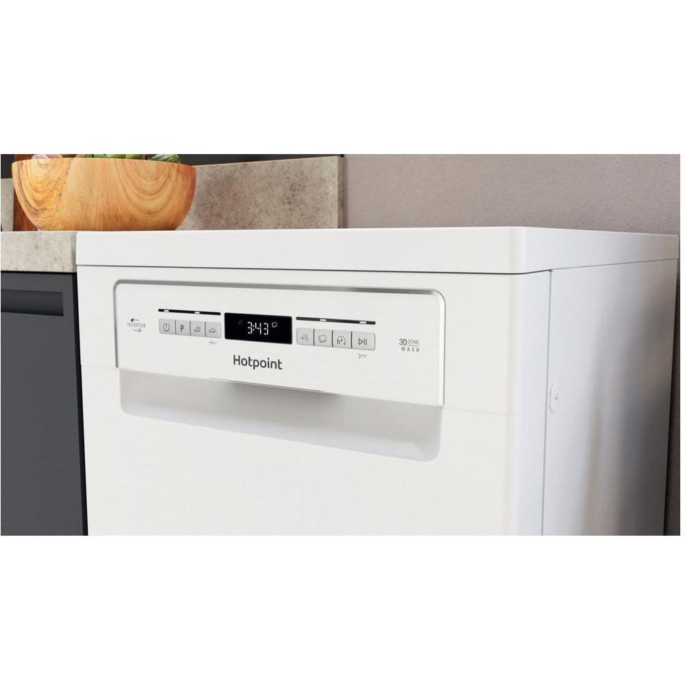 Hotpoint HSFO3T223WUK Slimline Dishwasher, 10 Place Settings, White, E Rated - image 4
