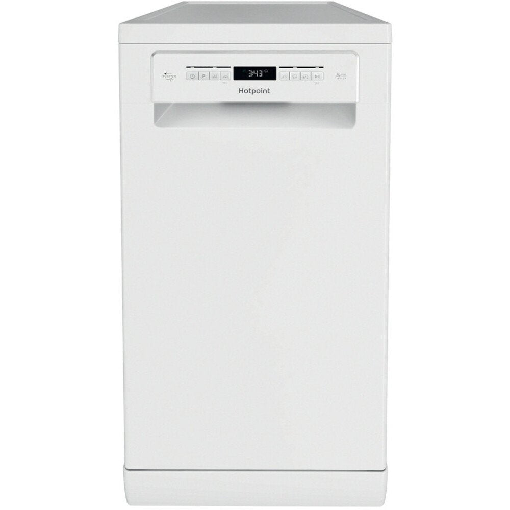 Hotpoint HSFO3T223WUK Slimline Dishwasher, 10 Place Settings, White, E Rated - image 1