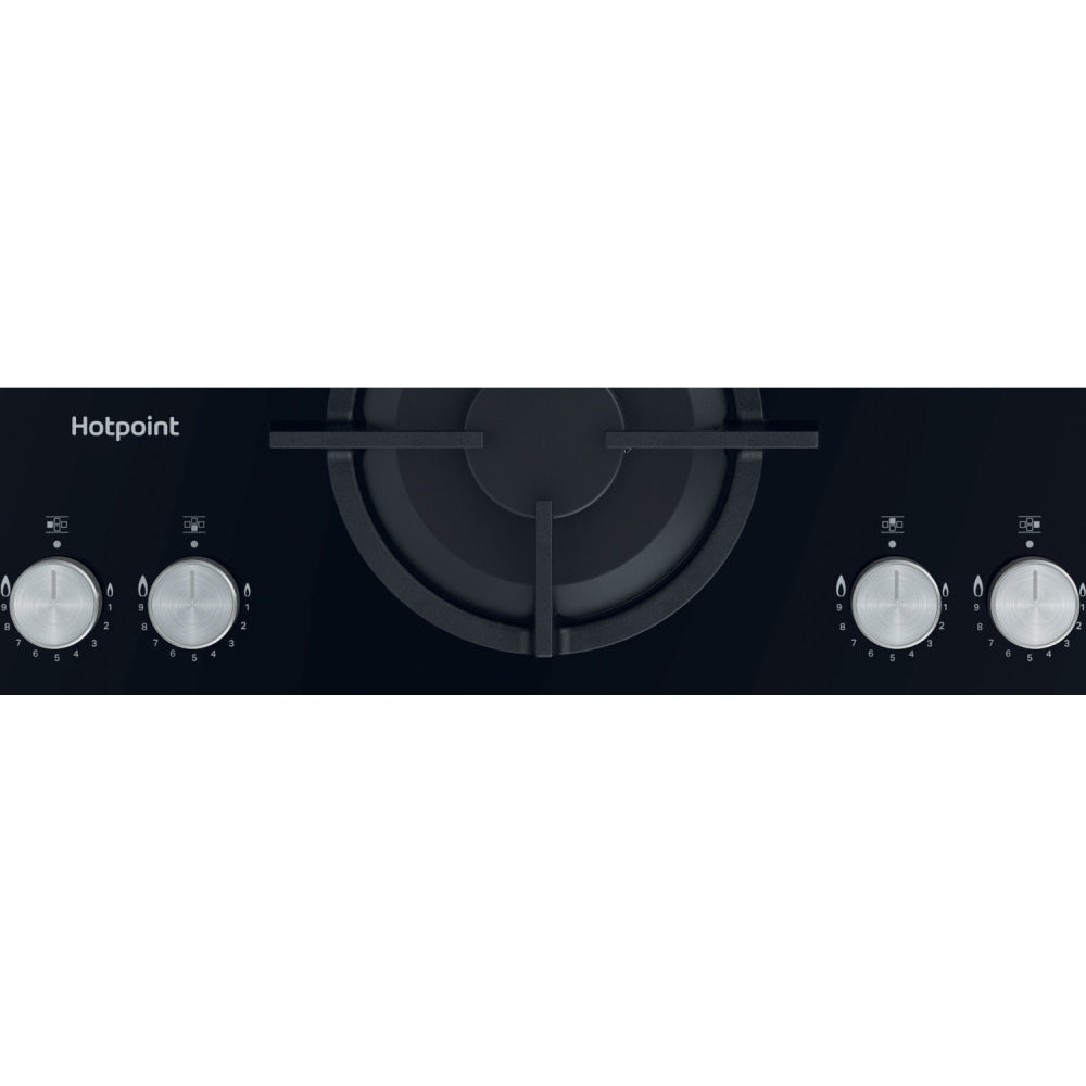 Hotpoint HGS61SBK 60cm 4 Burner Gas Hob, Black - image 4