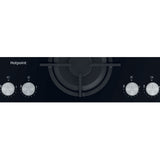 Hotpoint HGS61SBK 60cm 4 Burner Gas Hob, Black - image 4