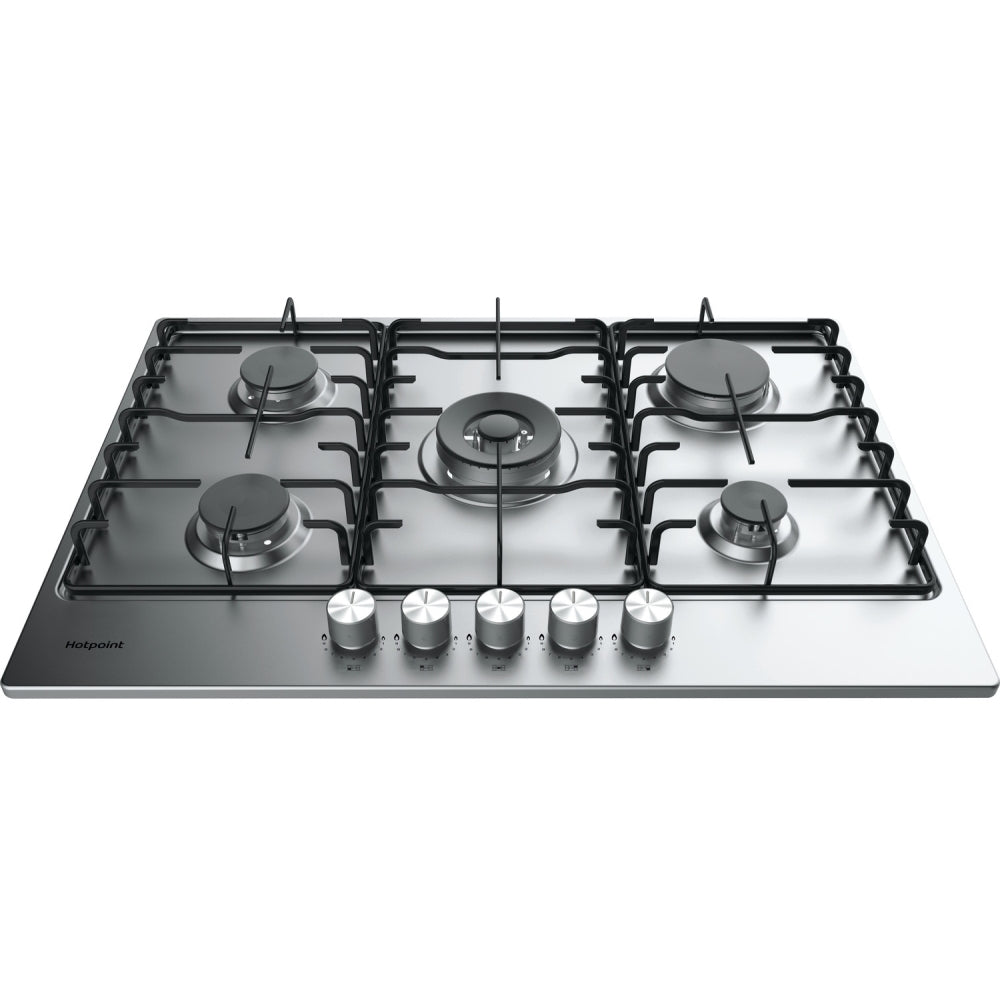 Hotpoint PPH 75P DF IX UK 73cm 5 Burner Gas Hob, Silver - image 2