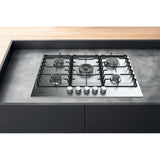 Hotpoint PPH 75P DF IX UK 73cm 5 Burner Gas Hob, Silver - image 3