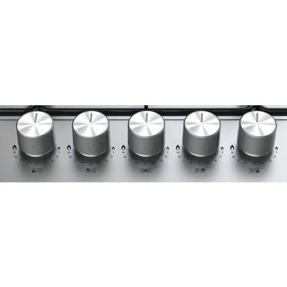 Hotpoint PPH 75P DF IX UK 73cm 5 Burner Gas Hob, Silver - image 4