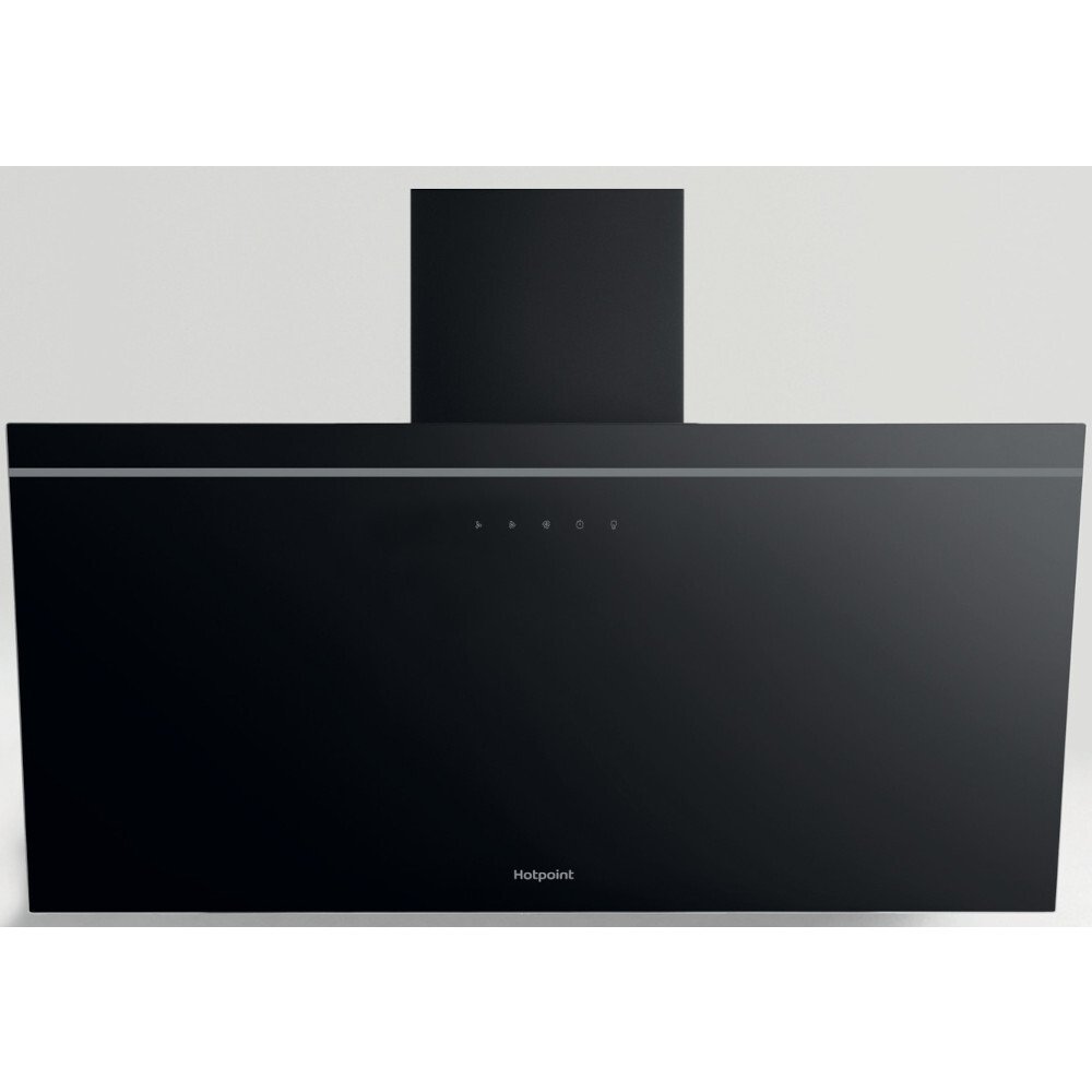 Hotpoint PHVP82FLTK 80cm Chimney Cooker Hood, Black, A Rated - image 2