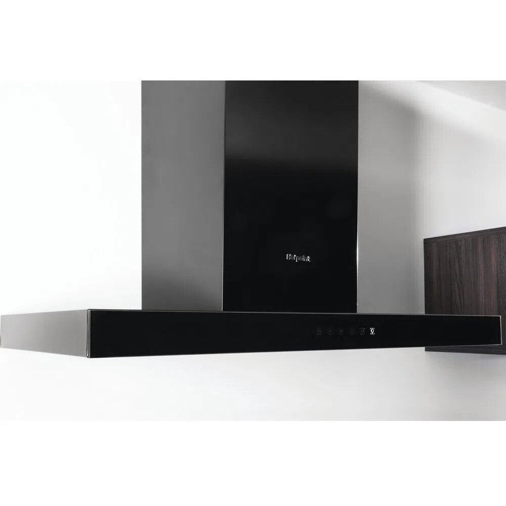 Hotpoint PHBS9.8CLTDK/1 90cm Chimney Cooker Hood, Black, A Rated - image 5