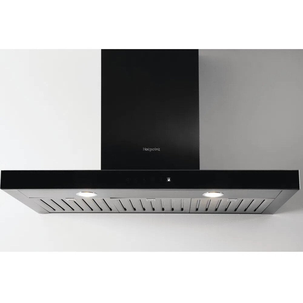 Hotpoint PHBS9.8CLTDK/1 90cm Chimney Cooker Hood, Black, A Rated - image 1