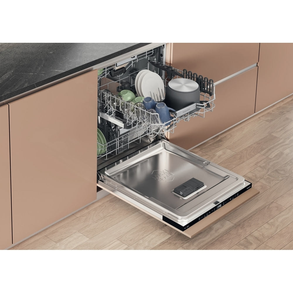 Hotpoint Hydroforce H8IHT59LSUK Fully Integrated Dishwasher, 14 Place Settings, B Rated - image 14