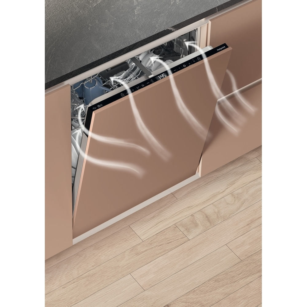 Hotpoint Hydroforce H8IHT59LSUK Fully Integrated Dishwasher, 14 Place Settings, B Rated - image 16