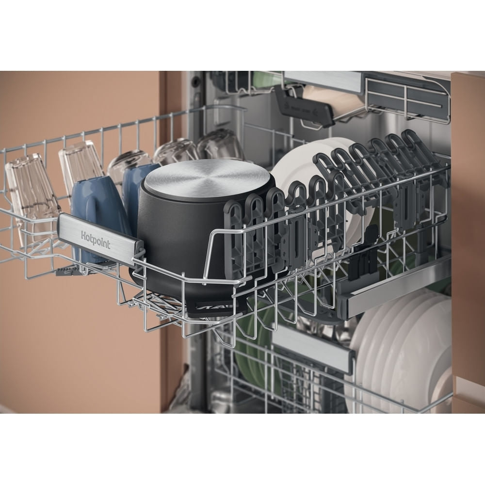 Hotpoint Hydroforce H8IHT59LSUK Fully Integrated Dishwasher, 14 Place Settings, B Rated - image 9