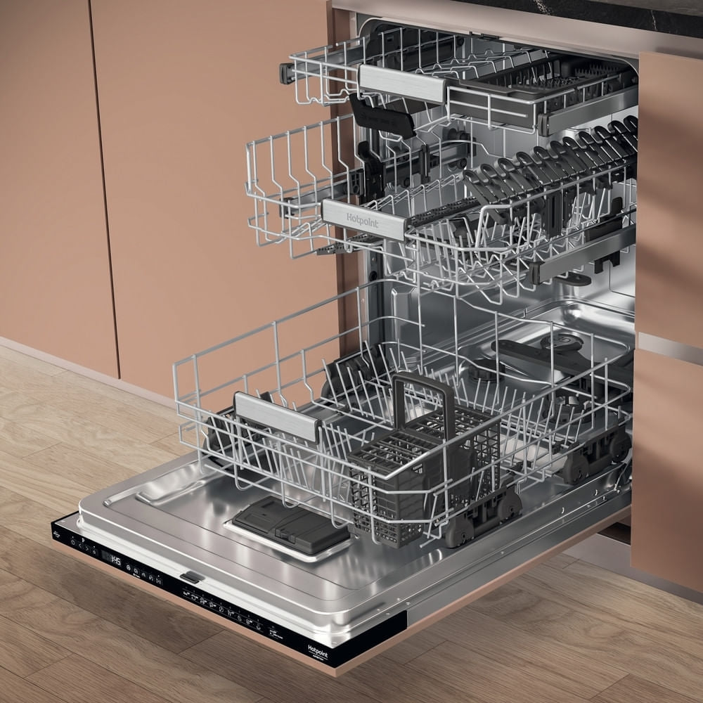 Hotpoint Hydroforce H8IHP42LUK Fully Integrated Dishwasher, 14 Place Settings, C Rated - image 6