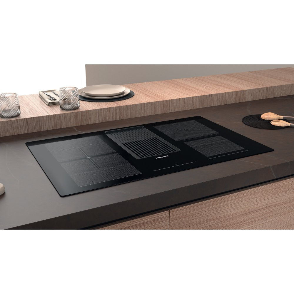Hotpoint PVH 92 B K/F KIT 83cm Vented Hob, Black, A Rated - image 10