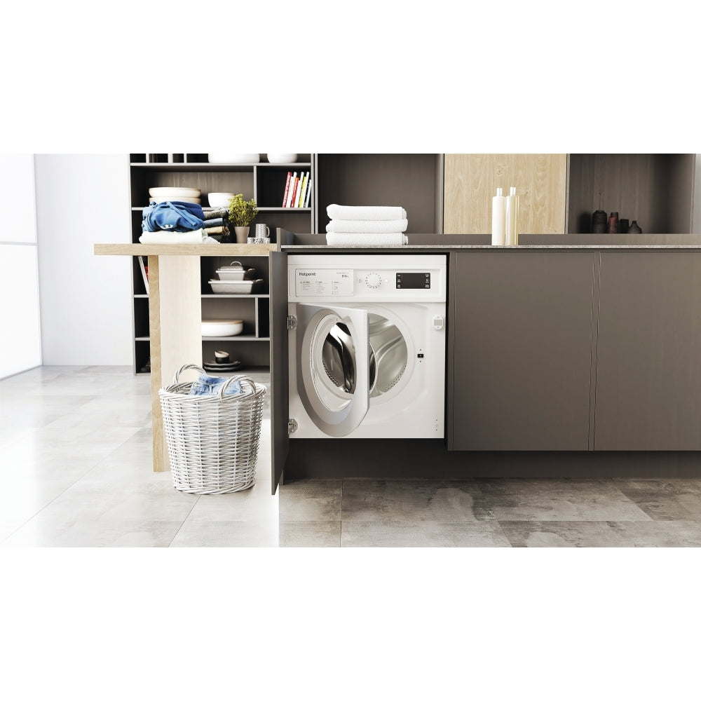Hotpoint BIWDHG861485UK Integrated Washer Dryer, 8kg/6kg, 1400 Spin, White, D Rated - image 13