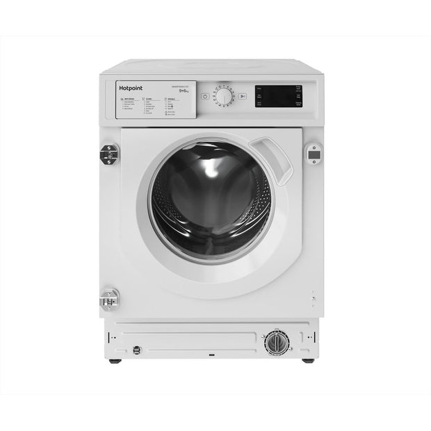 Hotpoint BIWDHG961485UK Integrated Washer Dryer, 9kg/6kg, 1400 Spin, White, D Rated - image 1