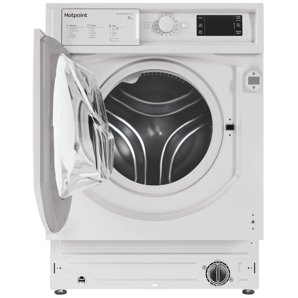 Hotpoint BIWMHG91485UK Integrated Washing Machine, 9kg, 1400 Spin, White, B Rated - image 2