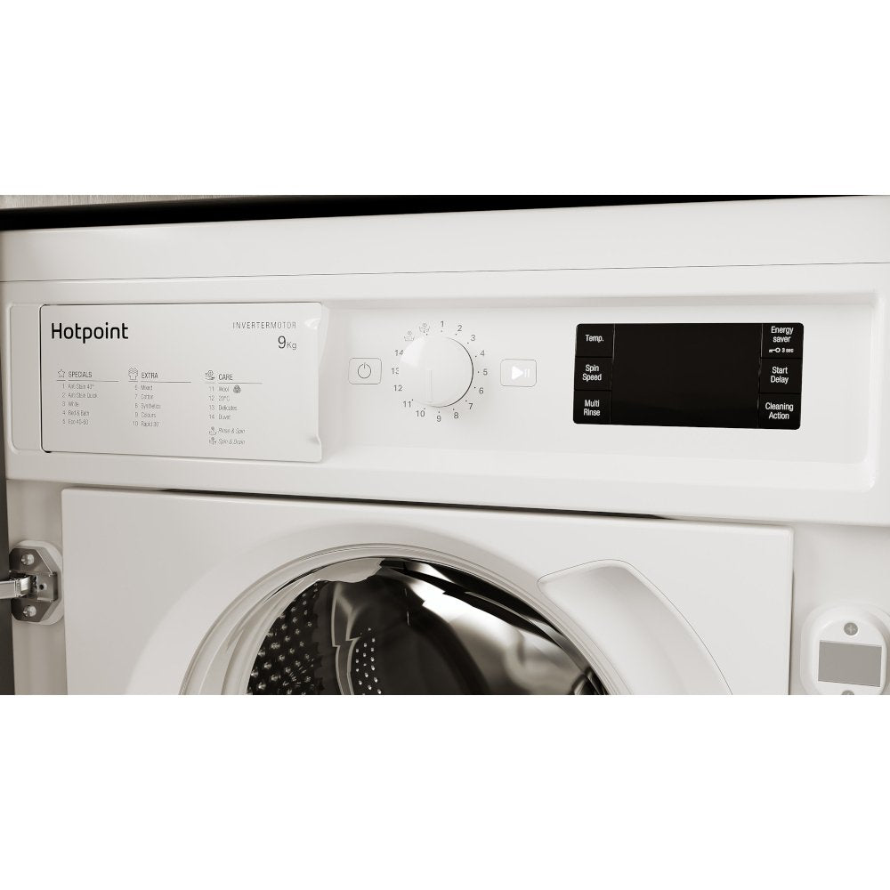 Hotpoint BIWMHG91485UK Integrated Washing Machine, 9kg, 1400 Spin, White, B Rated - image 5