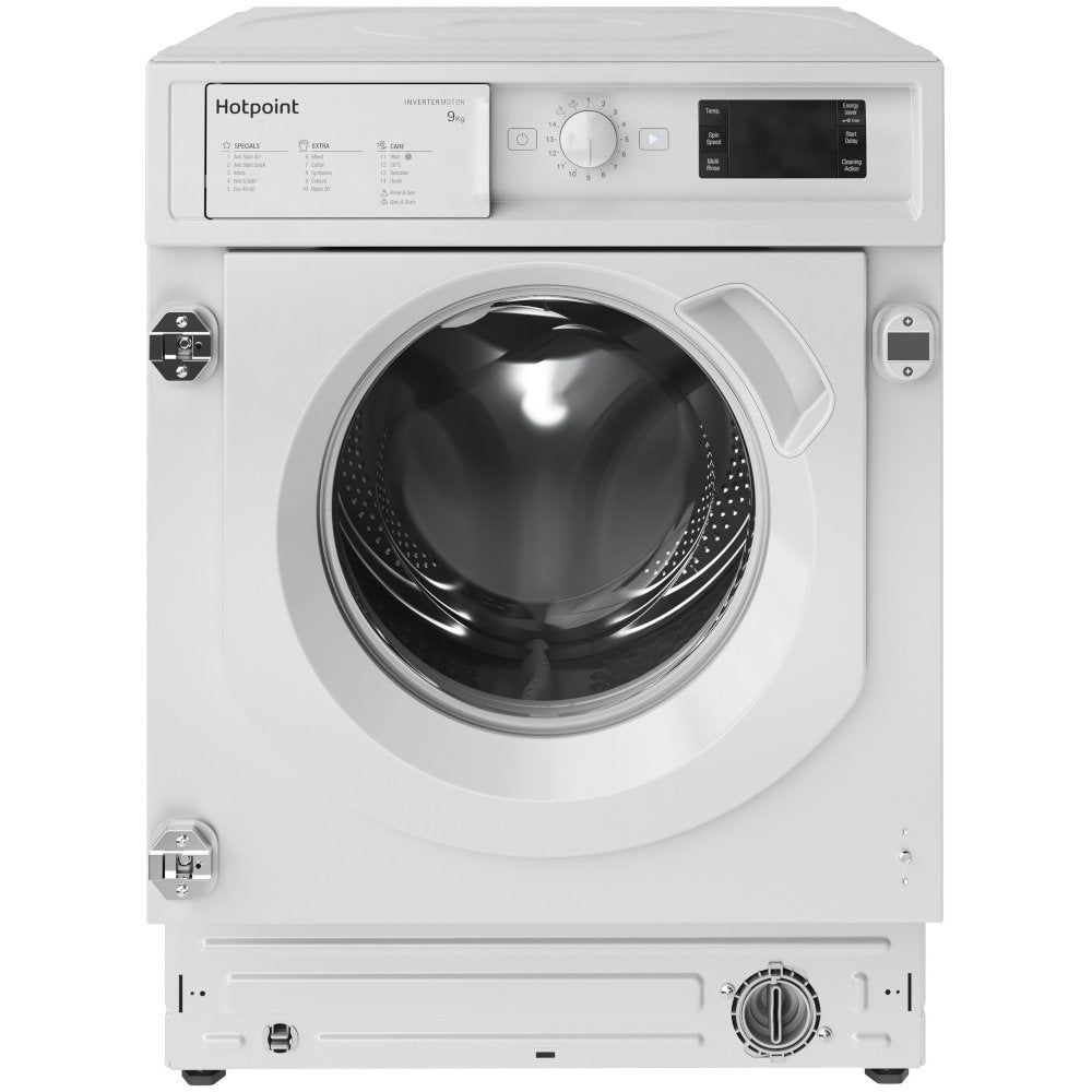 Hotpoint BIWMHG91485UK Integrated Washing Machine, 9kg, 1400 Spin, White, B Rated - image 1