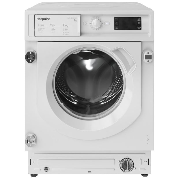Hotpoint BIWMHG81485UK Integrated Washing Machine, 8kg, 1400 Spin, White, B Rated - image 1
