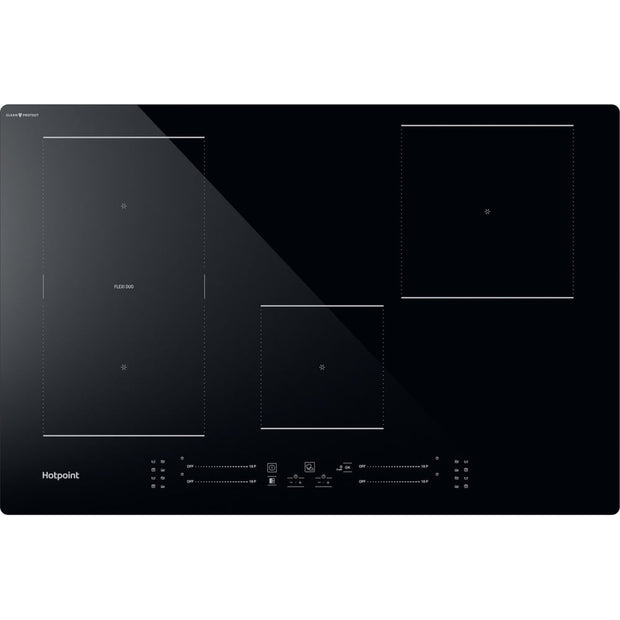 Hotpoint TS6477CCPNE 77cm CleanProtect Induction Hob, Black - image 1