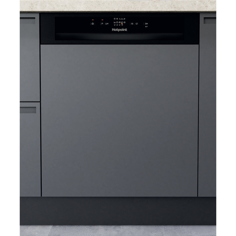 Hotpoint H3BL626BUK Semi Integrated Dishwasher, 14 Place Settings, E Rated - image 1