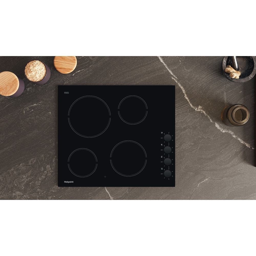 Hotpoint HR620RH 58cm Ceramic Hob, Black - image 4