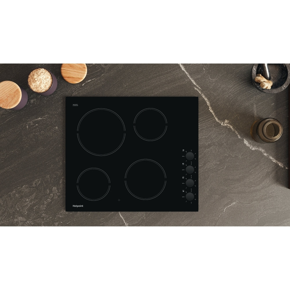 Hotpoint HR620RH 58cm Ceramic Hob, Black - image 5