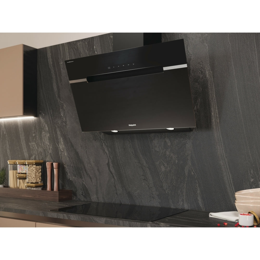 Hotpoint PHVS91FLTDPK 90cm Chimney Cooker Hood, Black, A+ Rated - image 7