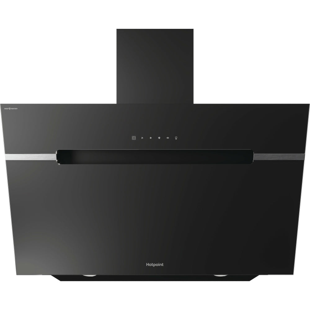 Hotpoint PHVS91FLTDPK 90cm Chimney Cooker Hood, Black, A+ Rated - image 1