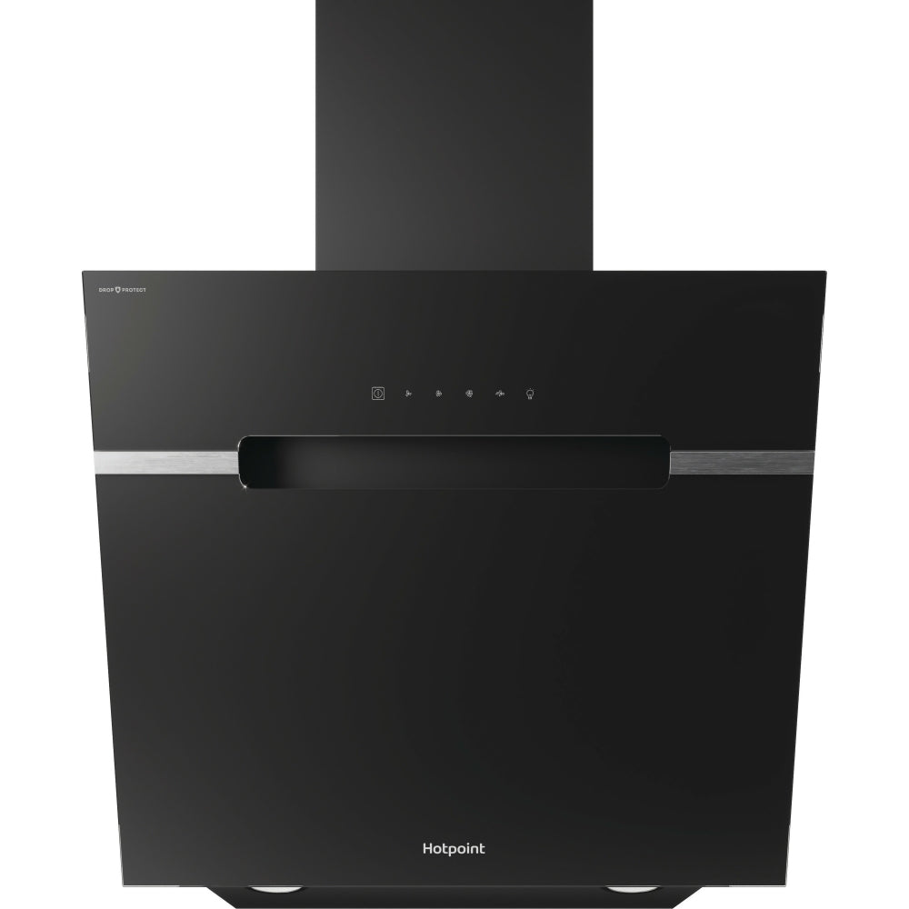 Hotpoint PHVS61FLTDPK 60cm Chimney Cooker Hood, Black, A Rated - image 1