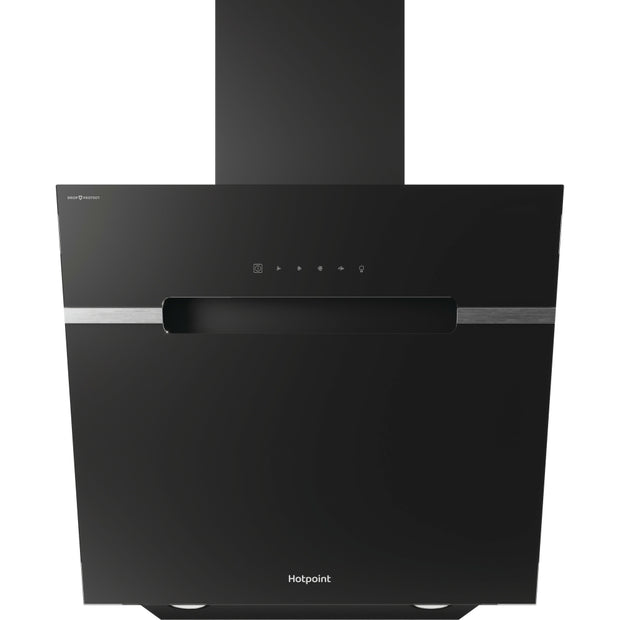 Hotpoint PHVS61FLTDPK 60cm Chimney Cooker Hood, Black, A Rated - image 1